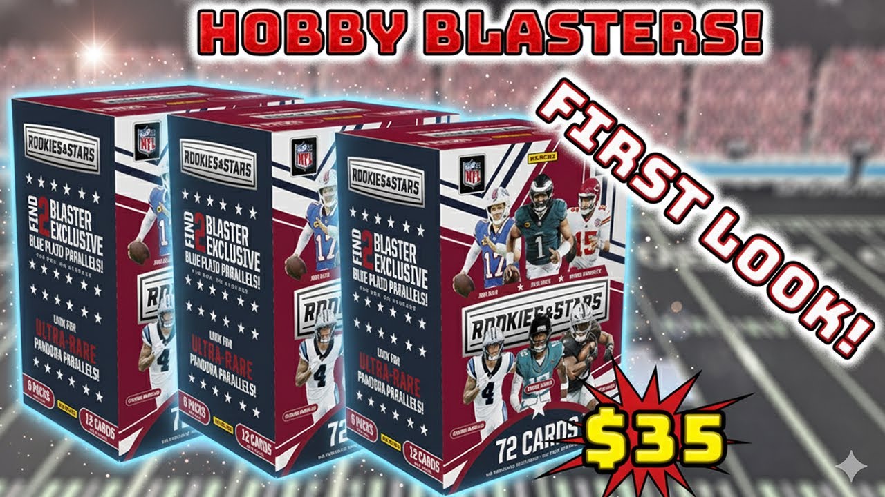 НОВИНКА! Обзор коллекционного набора фигурок 2025 Rookies & Stars Football Hobby Blaster Box!
