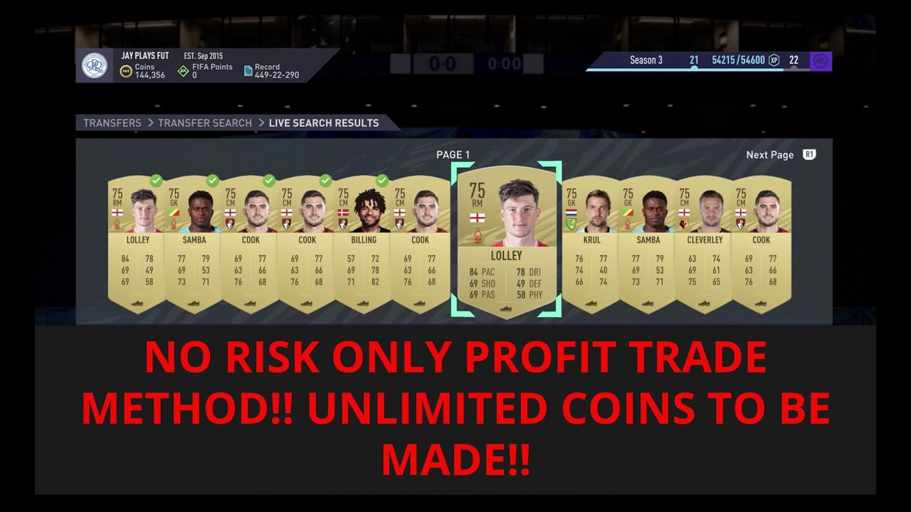FIFA 21 - NO RISK ONLY EARNINGS TRADING METHOD - FIFA 21 TRADING TIPS!
