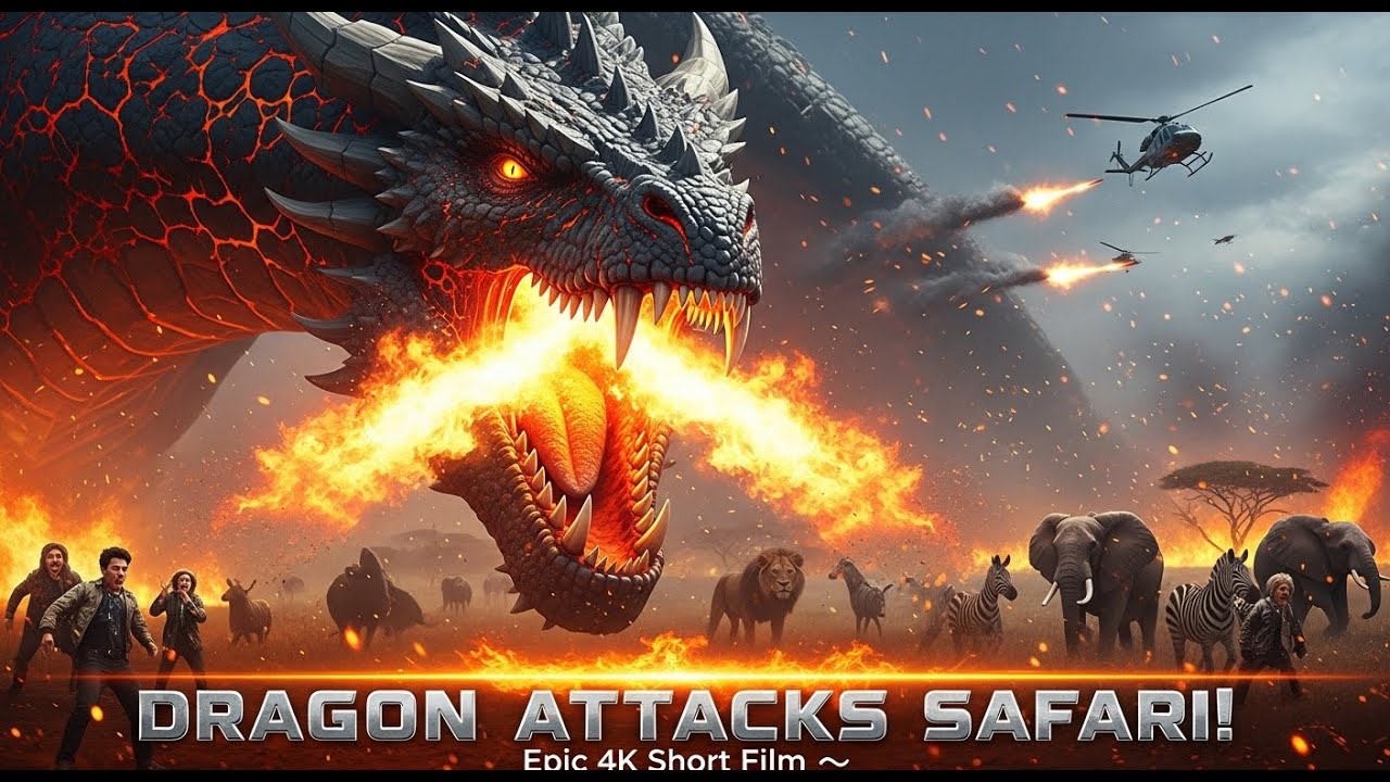 Monster Tyrant Dragon Attacks Safari Tourists | Epic Short Film 4K