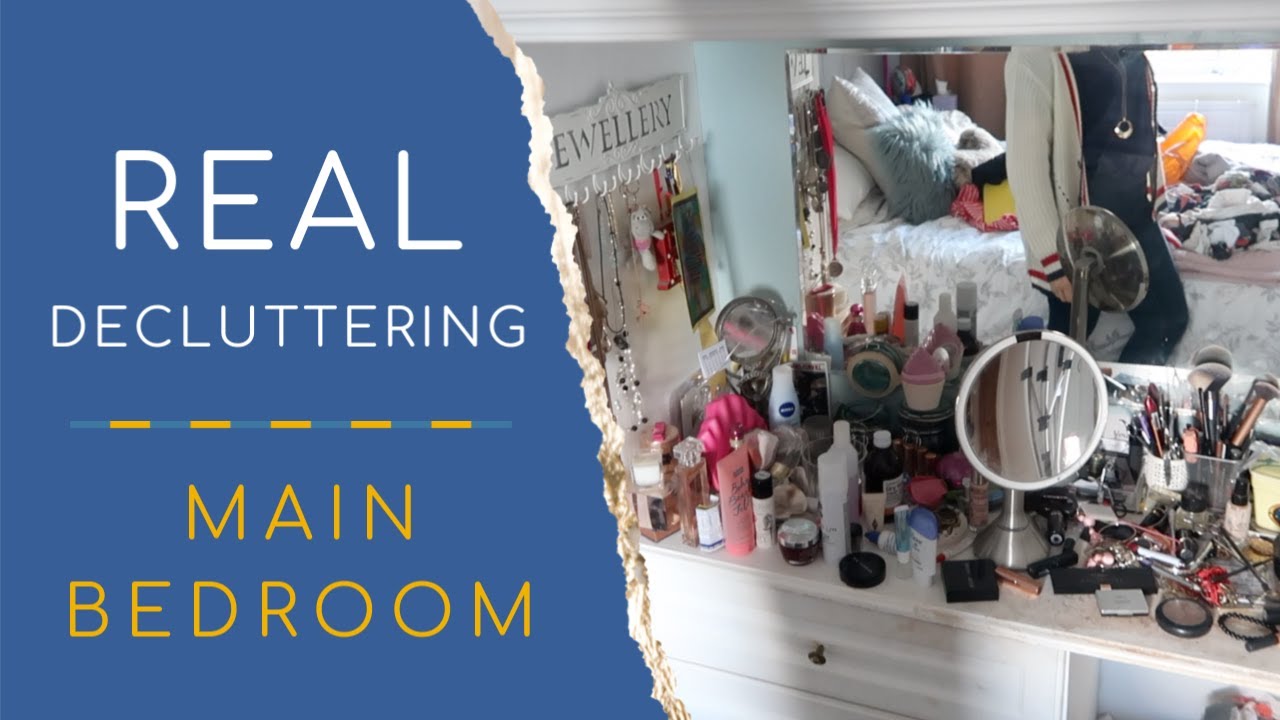 REAL MESS, REAL DECLUTTERING | TIDY WITH ME 2020 | MAIN BEDROOM