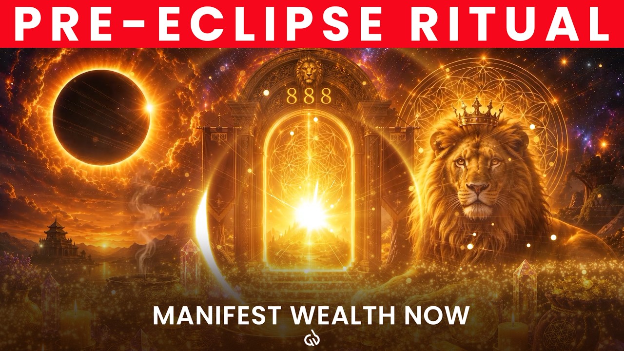 Pre- Solar Eclipse Ritual + Lion's Gate Energy: Manifest Wealth & Abundance Now (888 Hz)
