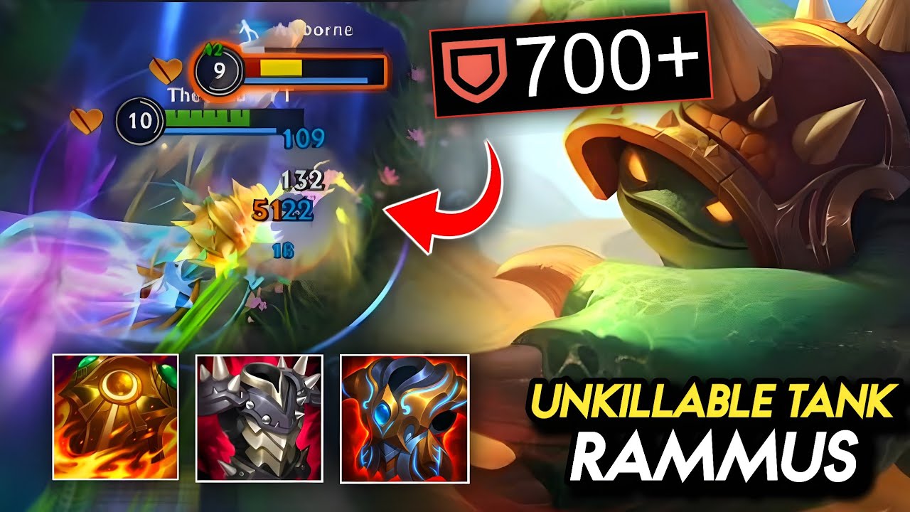 700+ ARMOR RAMMUS BUILD MELTS EVERYONE! (IMMORTAL TANK BUILD) | Wild Rift