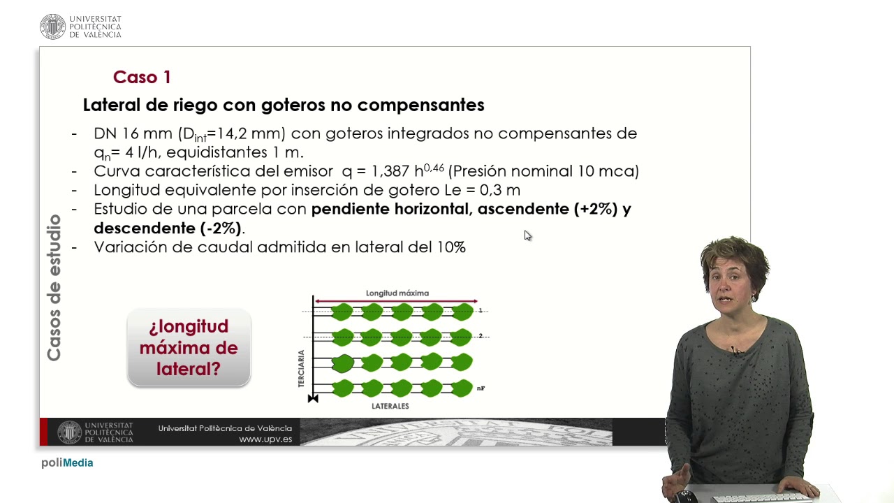 Determinación de la longitud máxima de un lateral de riego mediante la aplicación DimSub |  | UPV