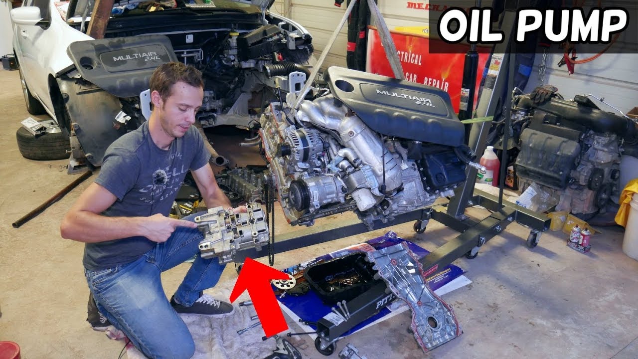OIL PUMP REPLACEMENT LOCATION JEEP CHEROKEE COMPASS RENEGADE 2.4 ENGINE