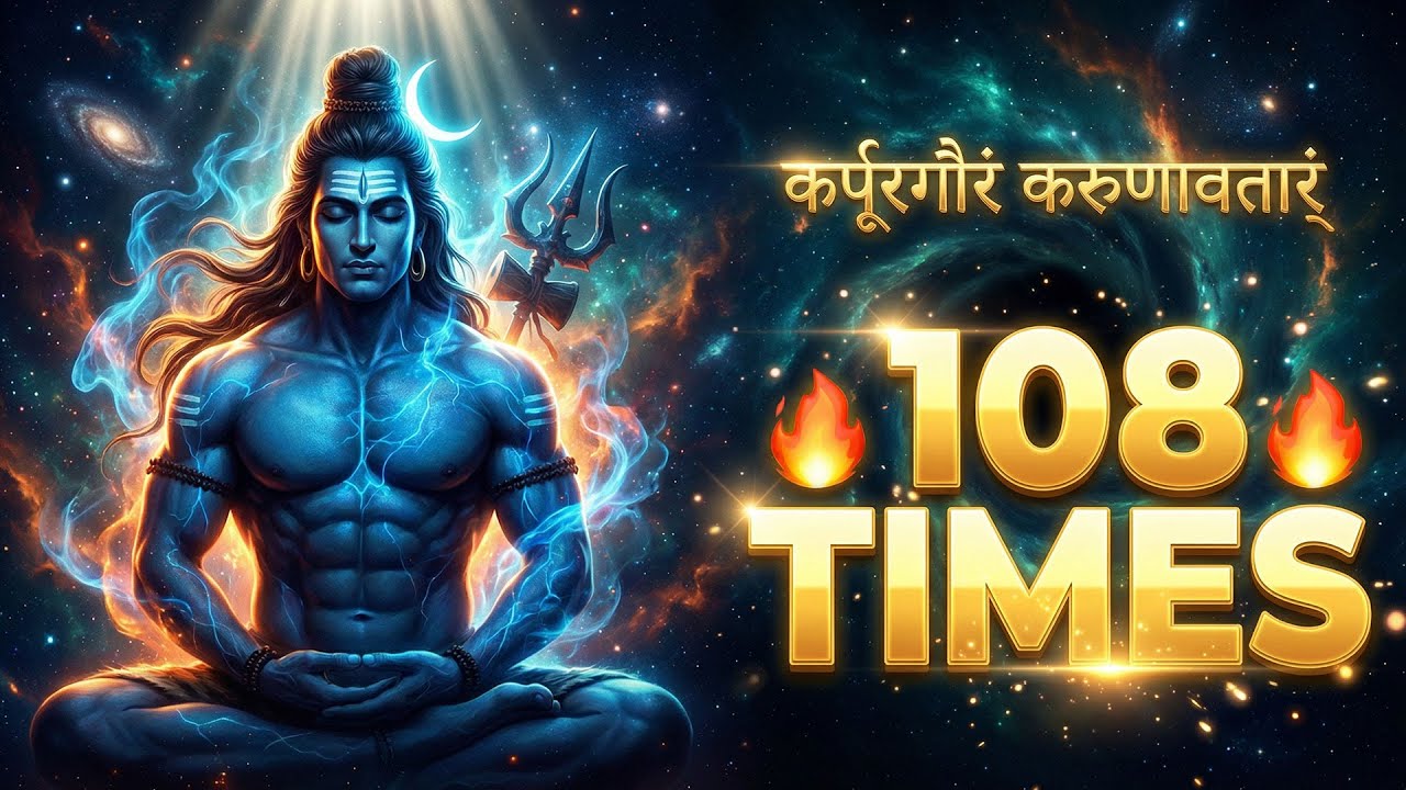 Karpur Gauram 108 Times 🔱 | Is Shiva Mantra Se Badlegi Aapki Energy