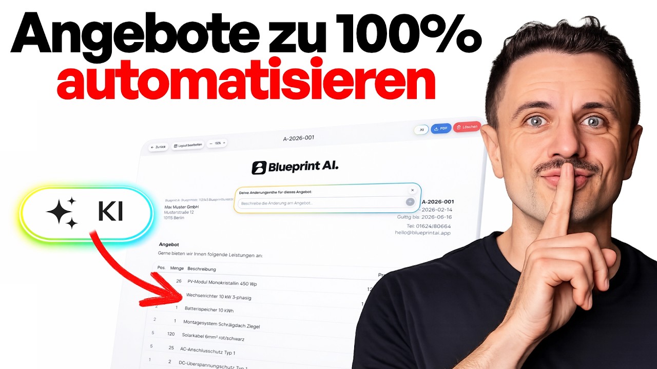 Angebote schreiben in Sekunden - mein KI-Agent übernimmt unseren Vertrieb