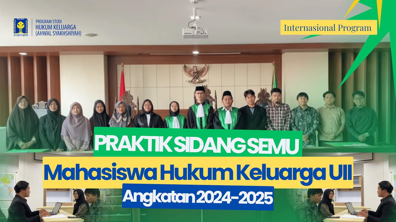 PRAKTIK SIDANG SEMU | MAHASISWA HUKUM KELUARGA IP UII | PERKARA PERCERAIAN DI PENGADILAN AGAMA