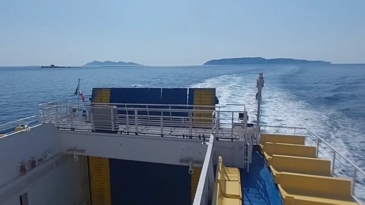 Viaggio di ritorno Favignana-Trapani (con scalo a Levanzo) con la nave Simone Martini