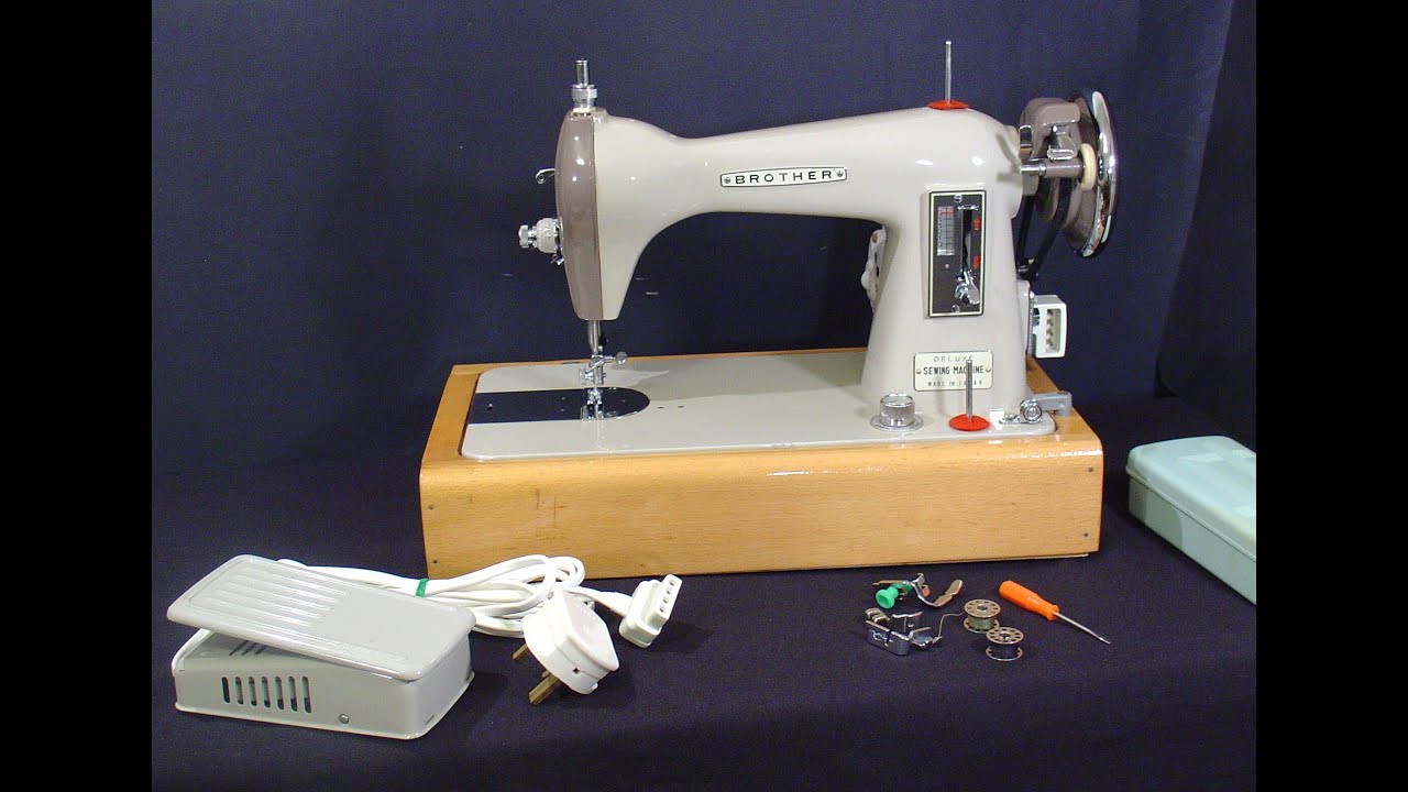 Brother JA 28 sewing machine slideshow and sewing demo