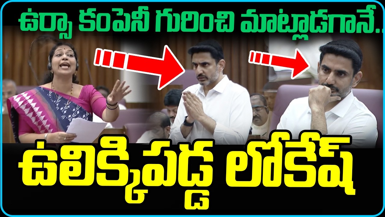 ఉర్సా కంపెనీ గురించి మాట్లాడగానే.. ఉలిక్కిపడ్డ లోకేష్..! | Varudu Kalyani | AP Legislative Council