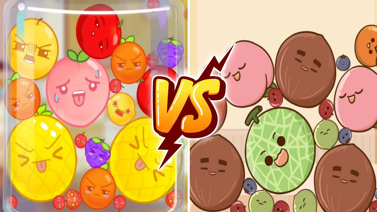 Watermelon Game 2 vs Fruit Fusion Fun (Suika Game) Fruit Merge Game