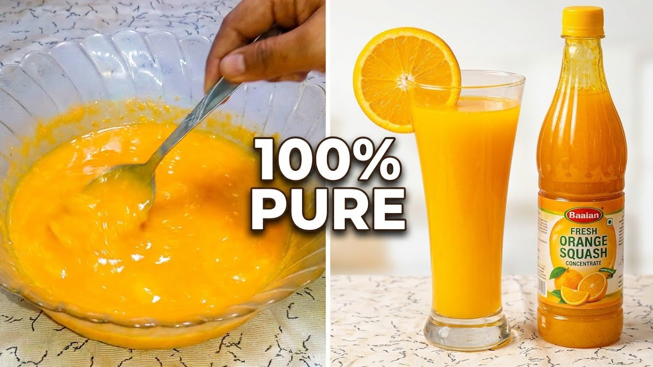 Fresh Orange Squash Recipe | Homemade Orange Squash | Sm Cooking Secrets