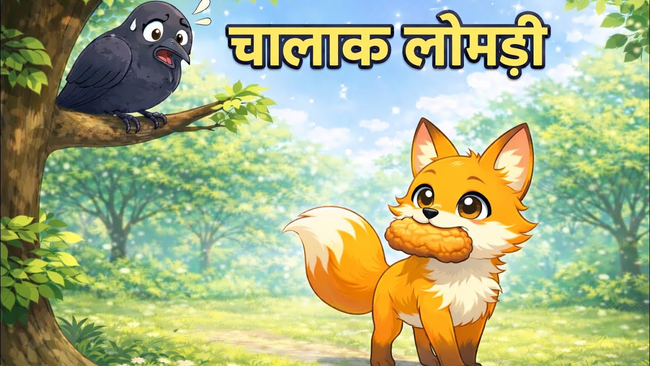 🐦‍⬛🦊 चालाक लोमड़ी | पंचतंत्र की कहानियाँ | Panchatantra Stories | Bedtime Stories | Moral Lok