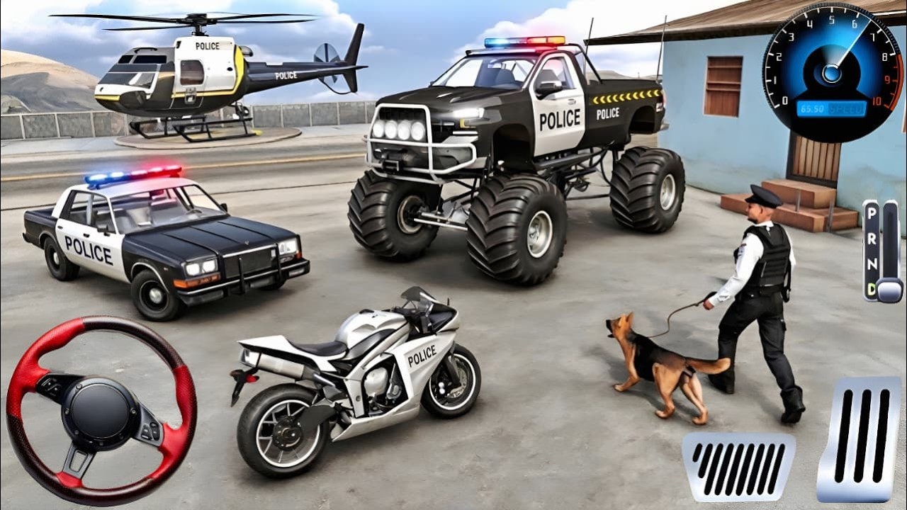 Police Car Chase Simulator 3D Game - Real Cop Cars Driving Simulator 2025 - Android GamePlay