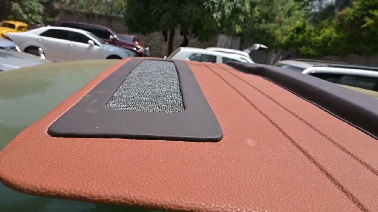 Peugeot 504 leather upgrade, interior modified