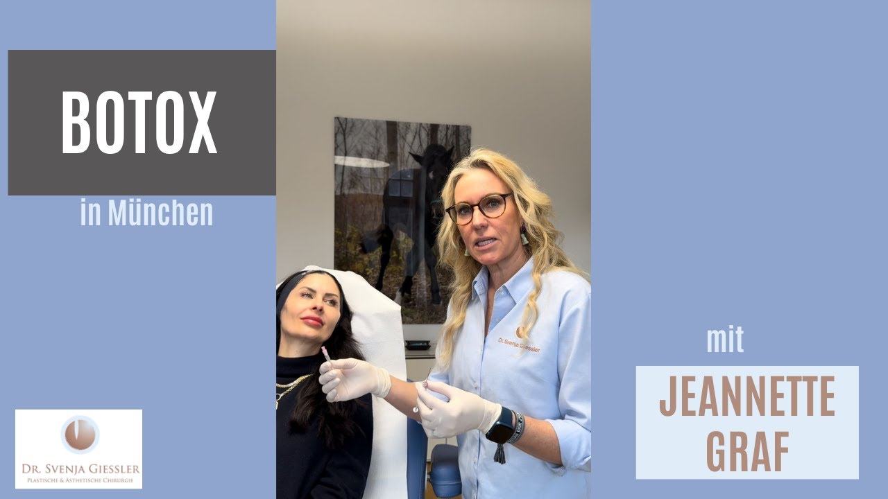 Botoxbehandlung in M&uuml;nchen - Botox zur Faltenbehandlung, Dr. Svenja Giessler mit Jeannette Graf