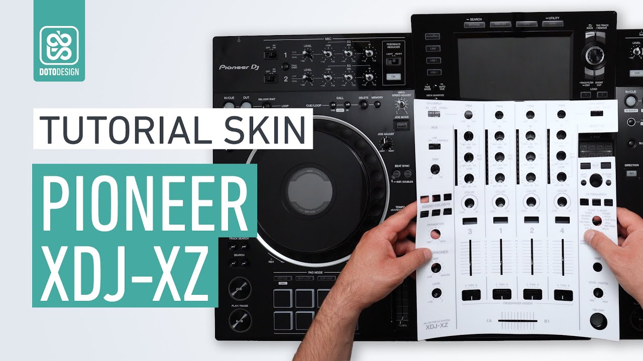 Pioneer XDJ-XZ Full White Skin - How to apply a dj controller Skin | Tutorial Doto Design