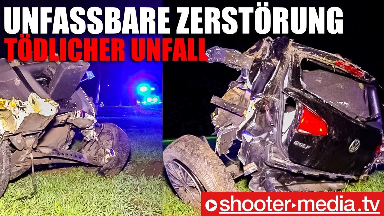 ❌ Tödlicher Unfall mit unfassbarer Zerstörung ❌  PKW zerrissen 🚒 Einsatz Feuerwehr Oer-Erkenschwick