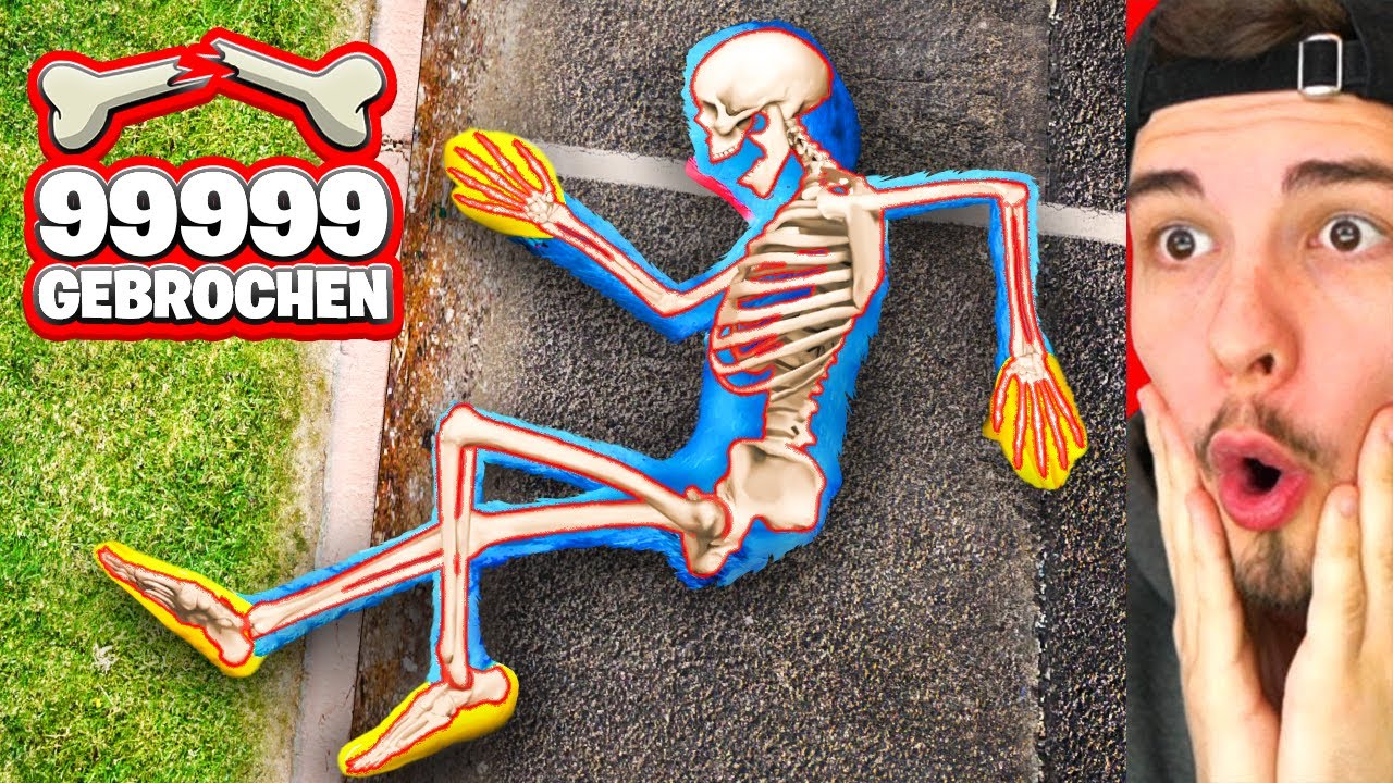 ALLE KNOCHEN als HUGGY WUGGY brechen in GTA 5!