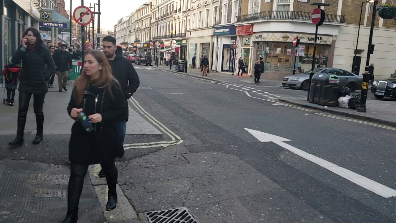 Tour of Queensway Road, London, near Bayswater / Hyde Park