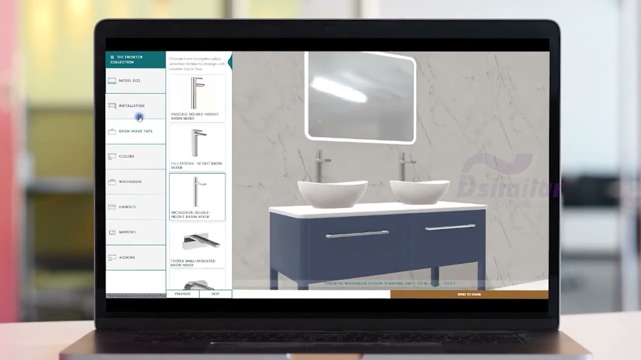 Online Furniture E-commerce 3D Configurator  | Real-Time Customization | AR Integration | DSIMILAR