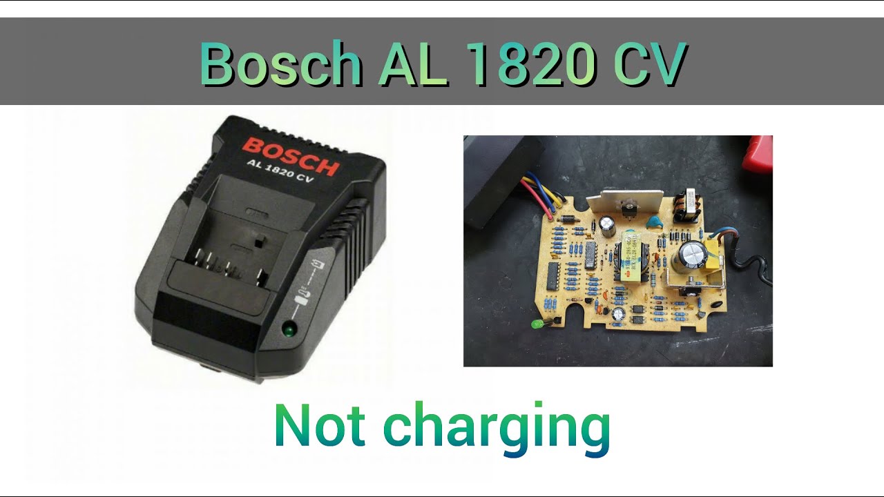 Repair Charger Bosch AL 1820 CV, water damage