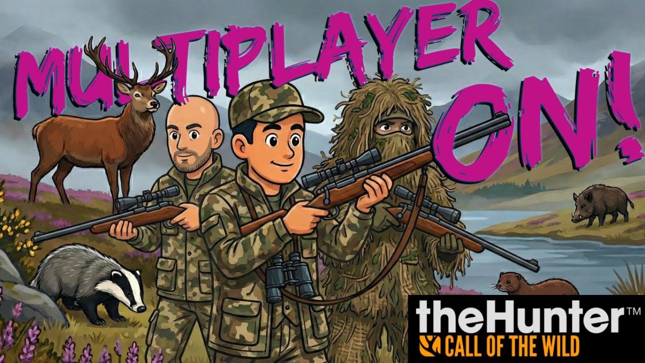 🔴Tentativa de LIVE!  - Derrubando de tudo no Multiplayer! | TheHunter Call Of The Wild