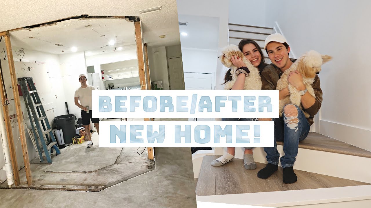 WE'RE BACK! Before and After on our new home!