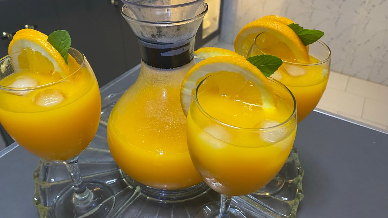Jus carotte 🥕 orange 🍊 beaucoup de vitamine rafraîchissant