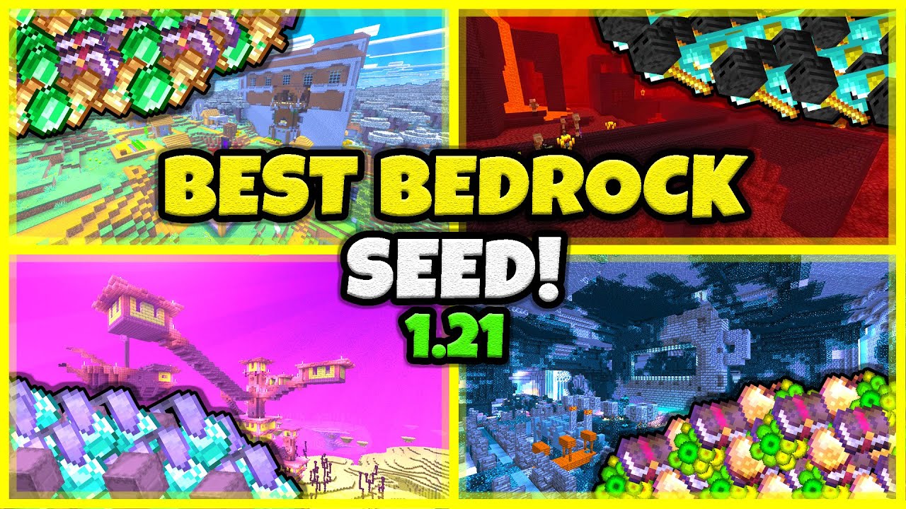BEST SEED EVER!! In Minecraft Bedrock 1.21!