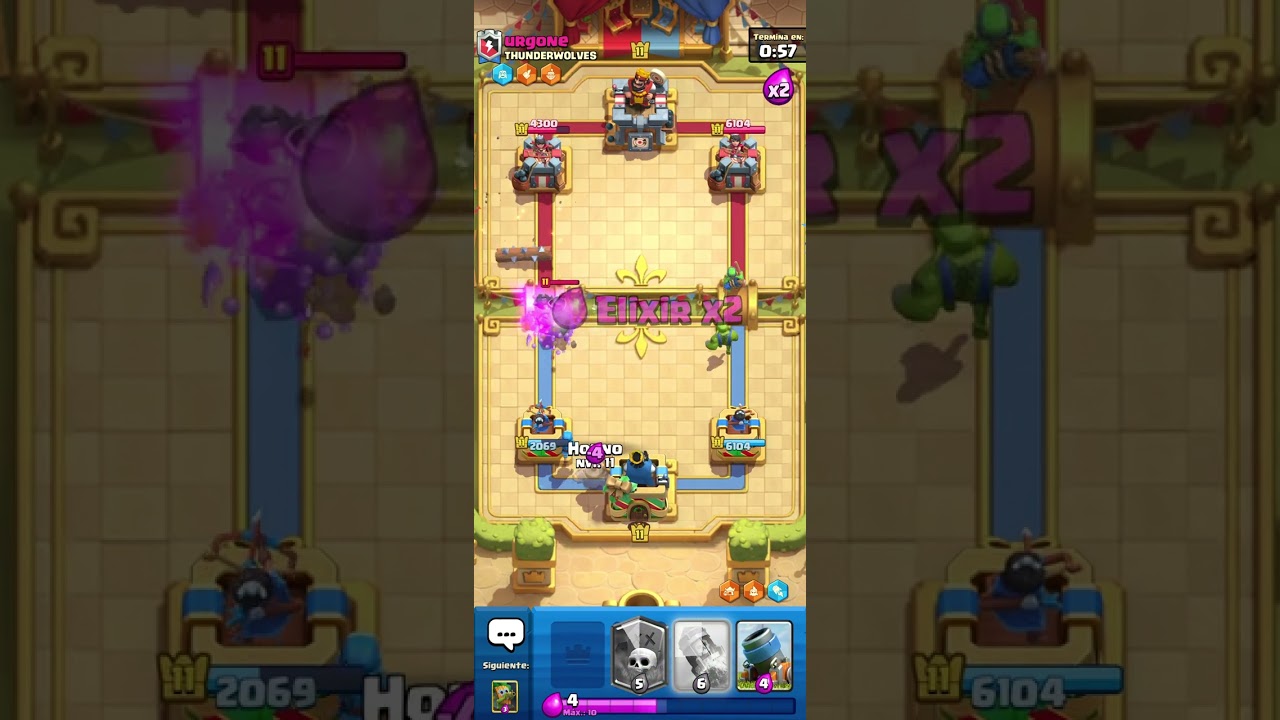 Jugando clash royale parte 11