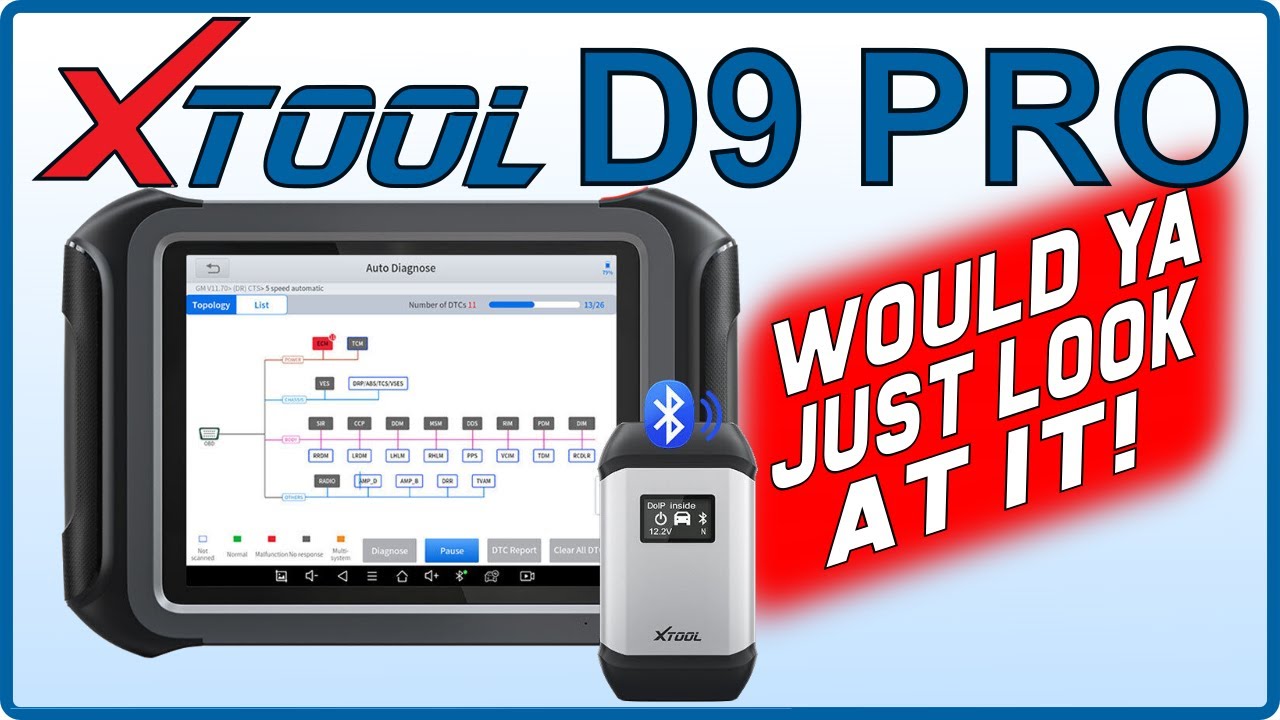 XTOOL D9 PRO Review. The Upgraded Version of D8 / A80 OBDII Diagnostic Scan Tool. DoIP & CAN FD