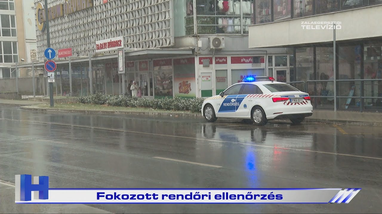Fokozott rendőri ellenőrzés – ZTV Híradó 2025-02-12