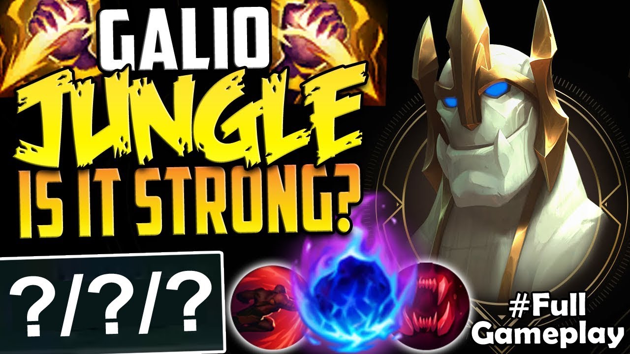 GALIO JUNGLE | IS IT STRONG? SEEMS OP TO ME | New Runes Galio Jungle Build SEASON 8 Gameplay