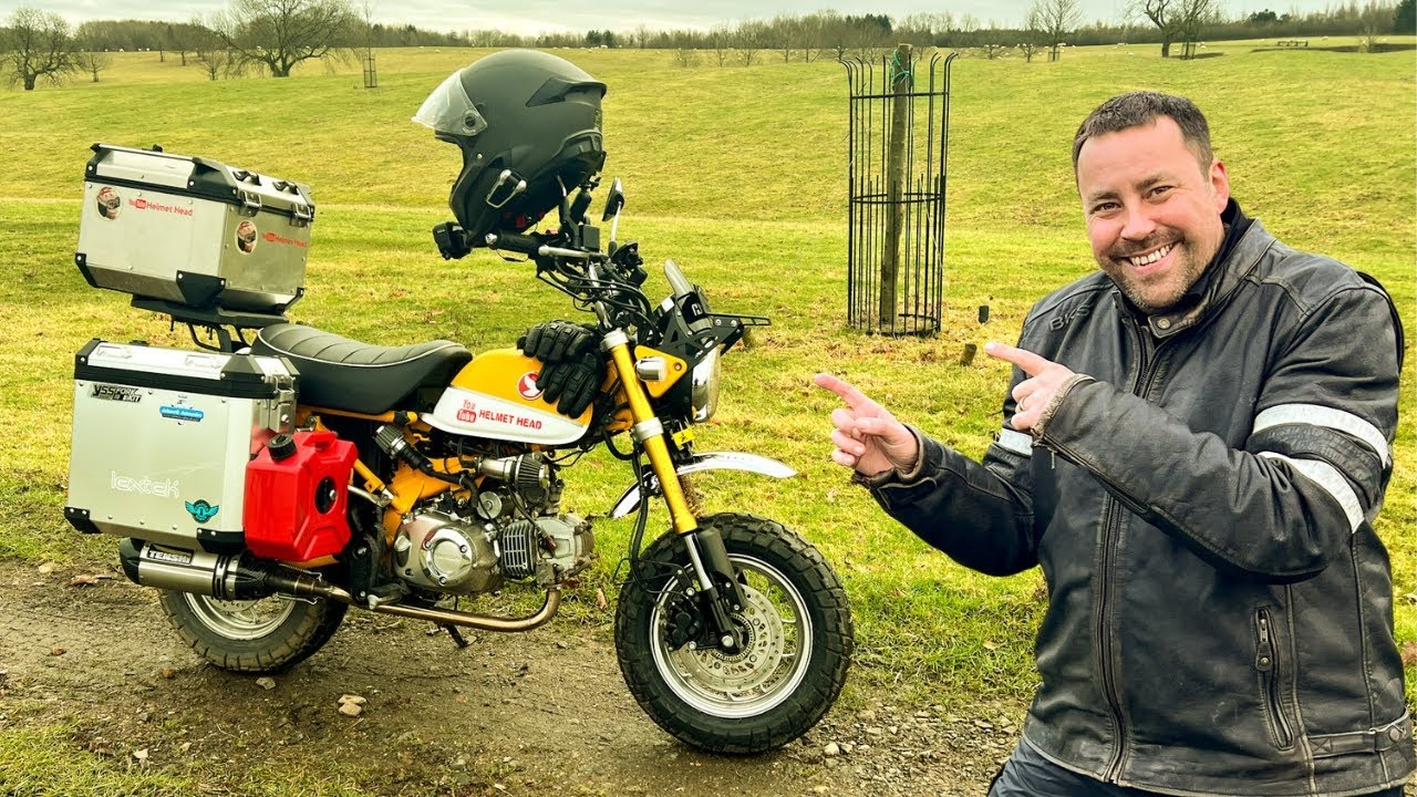 A Tiny Honda Monkey Bike Made To Take On The WORLD!