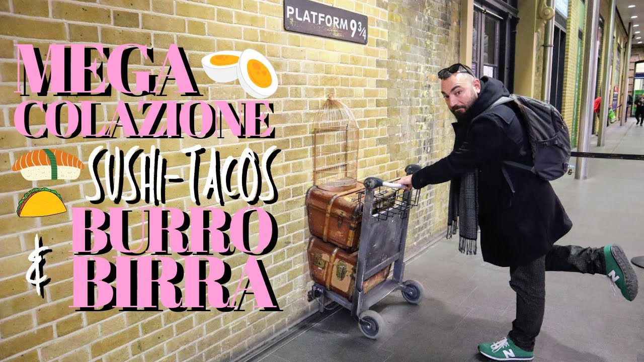 Viaggio in UK - Ep.6 - LONDRA: Una colazione speciale, taco-sushi spaziali e burrobirra!  ✨🚂🍺🍳👹🍣🌮