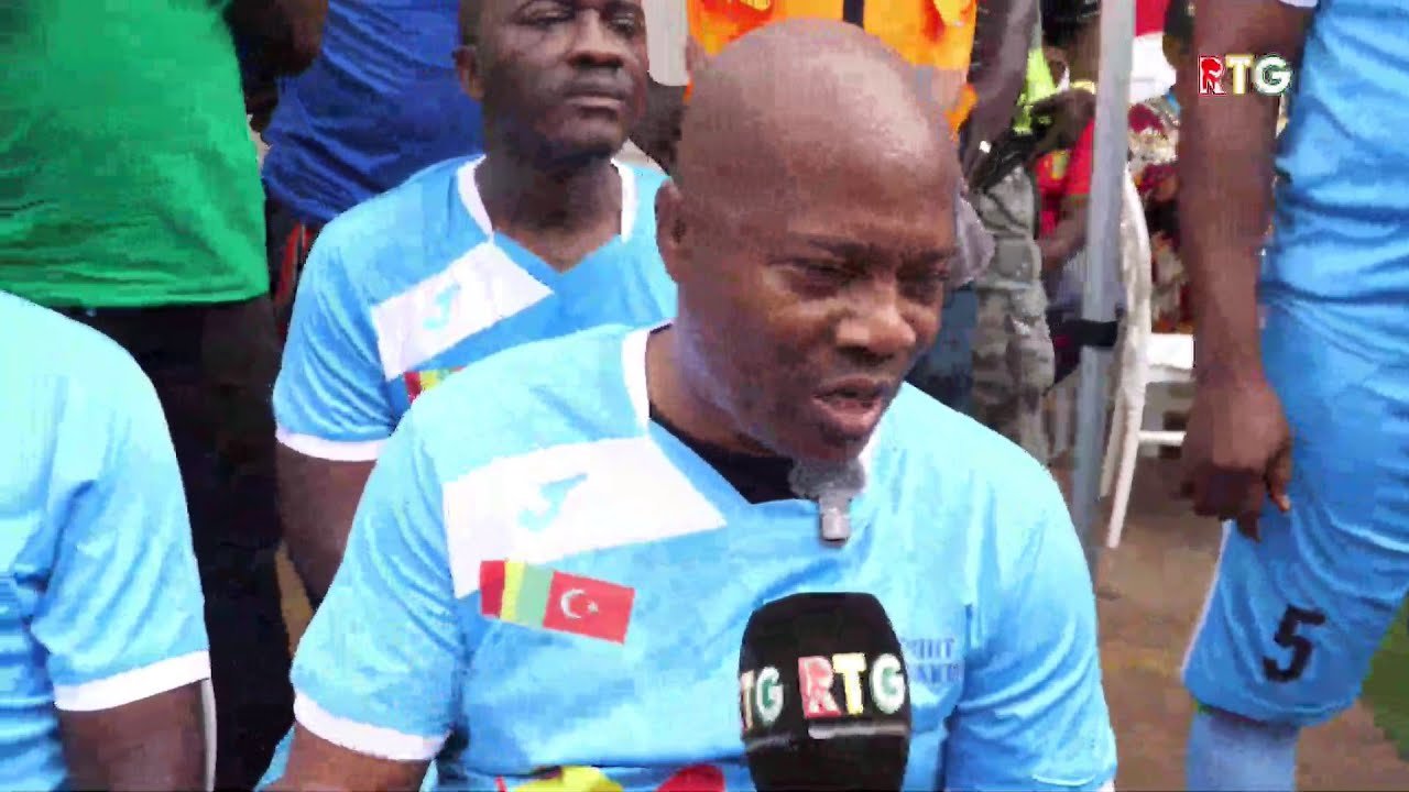 OUSMANE GAOUAL ESPRIT CNRD  AU PORT AUTONOME / SEMAINE DE L'INDEPENDANCE. RTG GUINEE 224