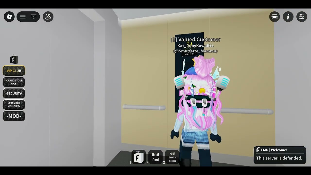 Romet and Marianne rides the OTIS Elevator! (Roblox Forum Mall Shopping)