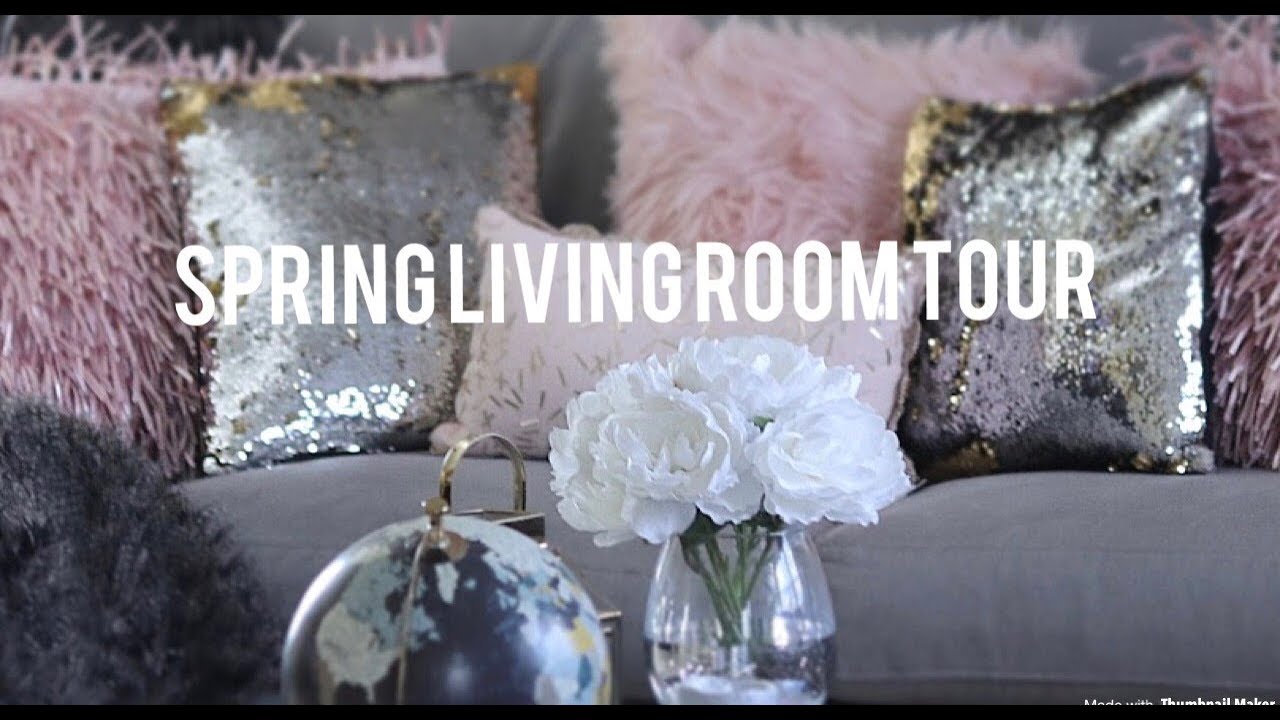 🌸 SPRING GLAM LIVING ROOM TOUR~ HOME GOODS~ROSS~TARGET FINDS🌸