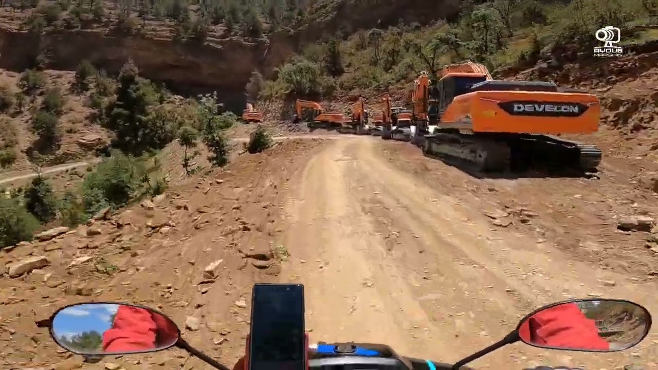 الطريق من زاوية أحنصال إلى إمسفران (الكاتدرال) 💙🖤