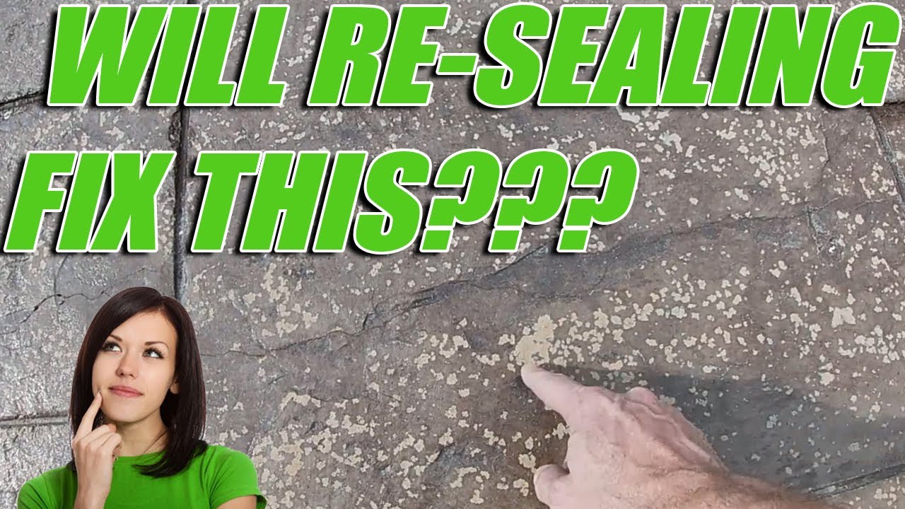 Will Sealing Fix This Decorative Concrete Patio? Stamped Concrete Sealing Service | Windy City Steam