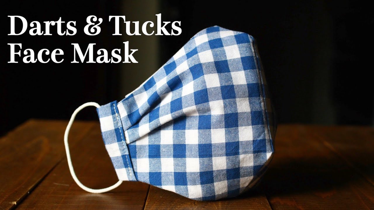 【Darts & Tucks】Breathable Face Mask Sewing Tutorial｜DIY Fabric Mask