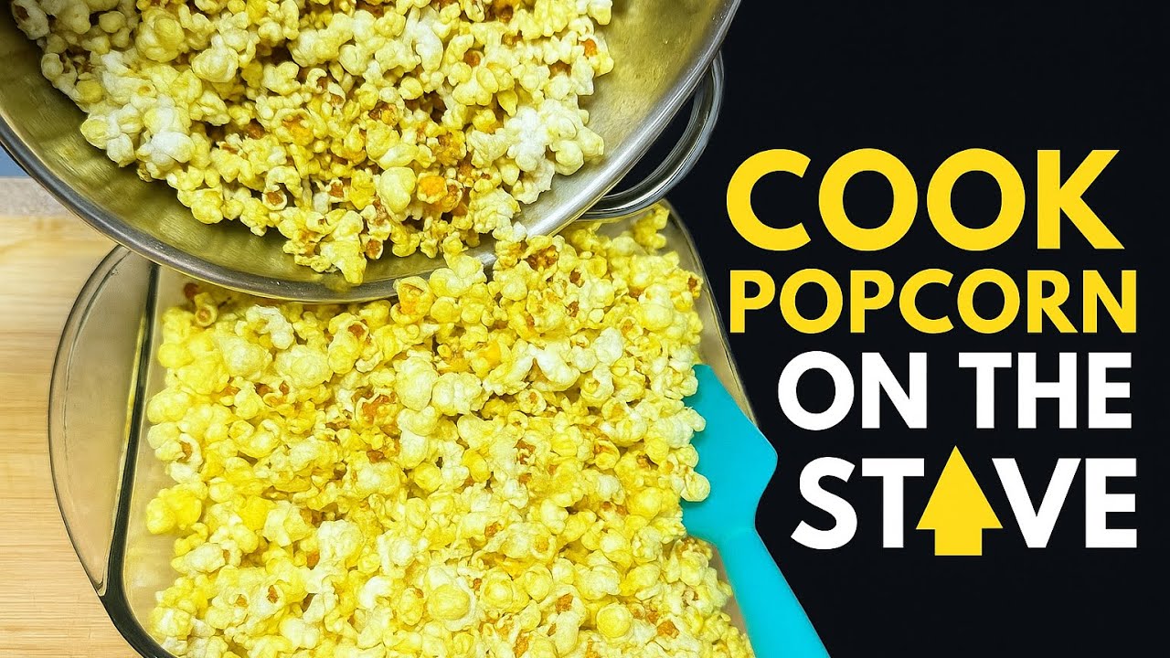 Homemade Movie-Style Popcorn  / Make Popcorn in 2 different ways 🍿 
