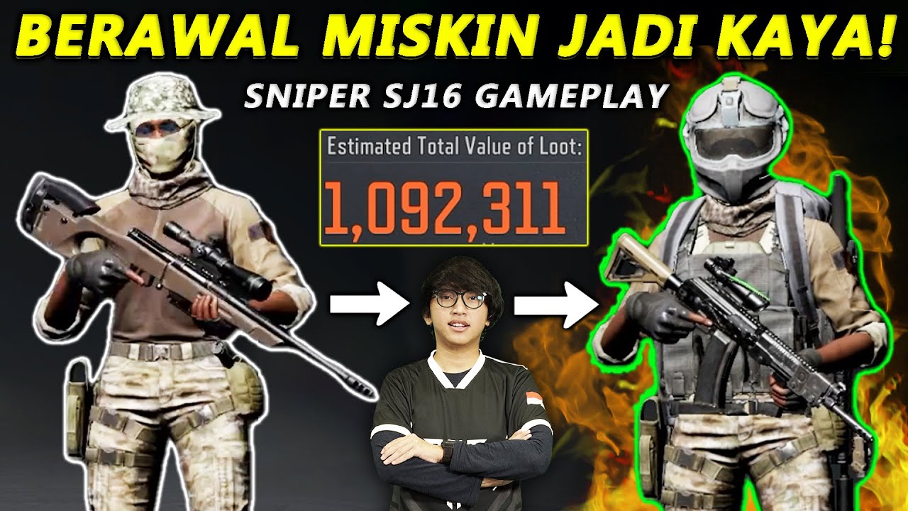 INILAH CARAKU MENDAPATKAN 1 JUTA LOOT DARI ZERO TO HERO PAKE SNIPER SJ16
