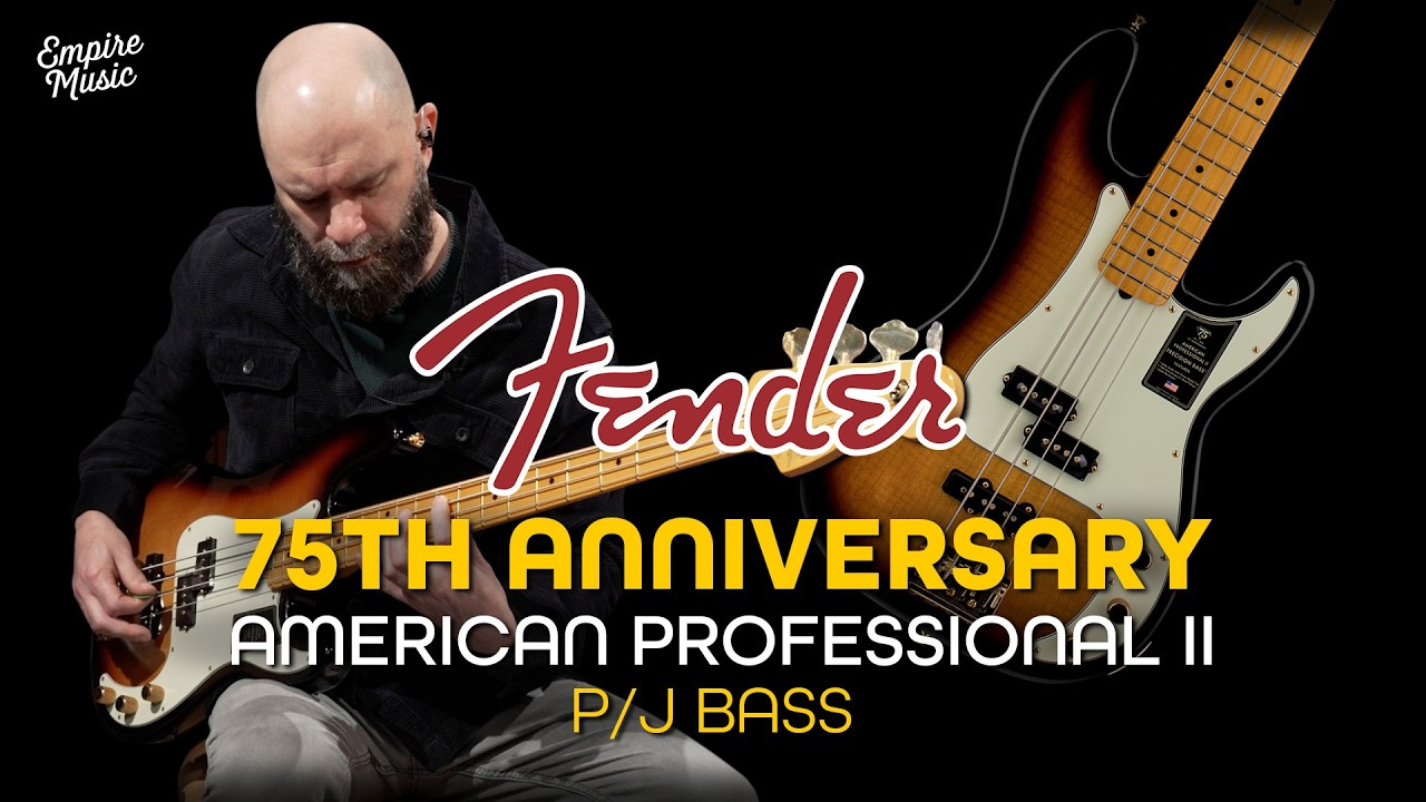 ПЕРВЫЙ ВЗГЛЯД // Бас-гитара Fender American Professional II P/J, выпущенная к 75-летию компании |...