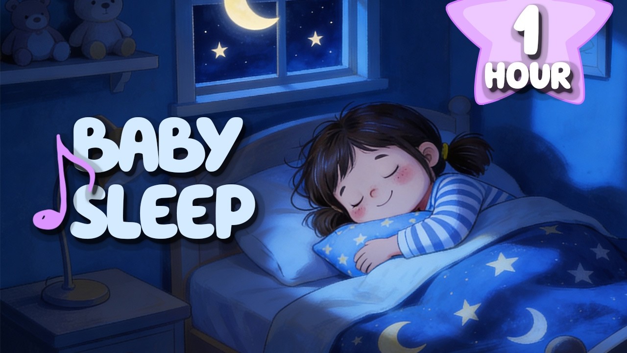 Baby Sleep in Minutes 🌙 1 Hour Gentle Mozart & Brahms Night Lullaby