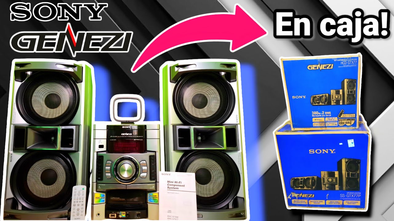 Sony Genezi GTX-77 Unboxing | Una belleza | Revisado y prueba de sonido!