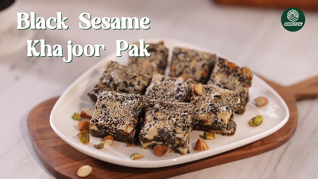 Khajoor Pak - Using Black Sesame. (खजूर पाक - ब्लैक सेसमे : सेहत और स्वाद का पावरफुल संगम 🖤🌴
