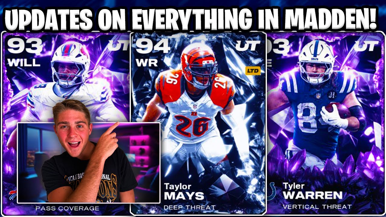 ВСЕ ОБНОВЛЕНИЯ ПО MADDEN 26! ПРЕЗЕНТАЦИЯ КРИСТАЛЛОВ! ПРАЗДНИЧНАЯ КОЛЛЕКЦИОННАЯ СЕРИЯ, ОБСУЖДЕНИЕ ...
