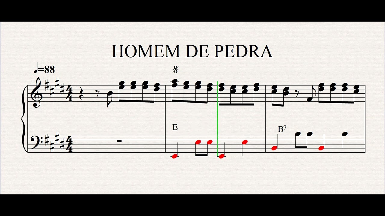 HOMEM DE PEDRA - PARTITURA SANFONA / ACORDEON - TRIO PARADA DURA